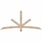 Ekena Millwork Alberta Smooth Timber Gable Bracket, Douglas Fir, 72"W x 33"H x 1 1/2"D x 3 1/2"F, 11/12 Pitch GBW072X33X0204ALB00SDF - alternate 1